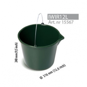 Galeata 12 L mortar-zidarie, verde