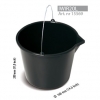 Galeata 20 L mortar/zidarie, neagra