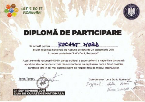 Diploma de Participare Rocast Nord