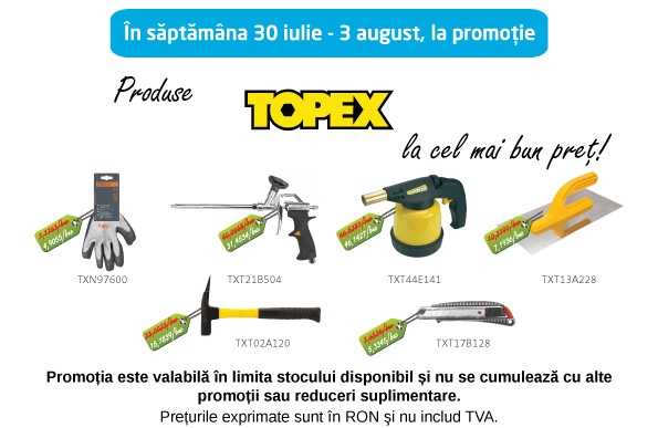 11 years promotion - Special prices for 10 TOPEX products.